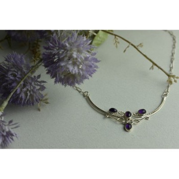 925 Sterling Silver Iolite Necklace