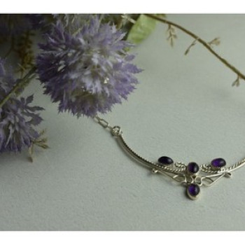 925 Sterling Silver Iolite Necklace