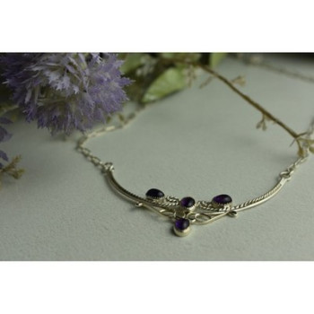 925 Sterling Silver Iolite Necklace