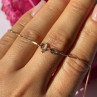 925 Sterling Silver Gold Plated Ruby & Diamond Heart Necklace