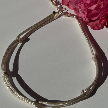 Italy Milor 925 Sterling Silver Necklace Length 13/17 Inch