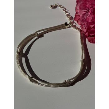 925 Sterling Silver Aquamarine & Emerald Necklace Length 17 inch