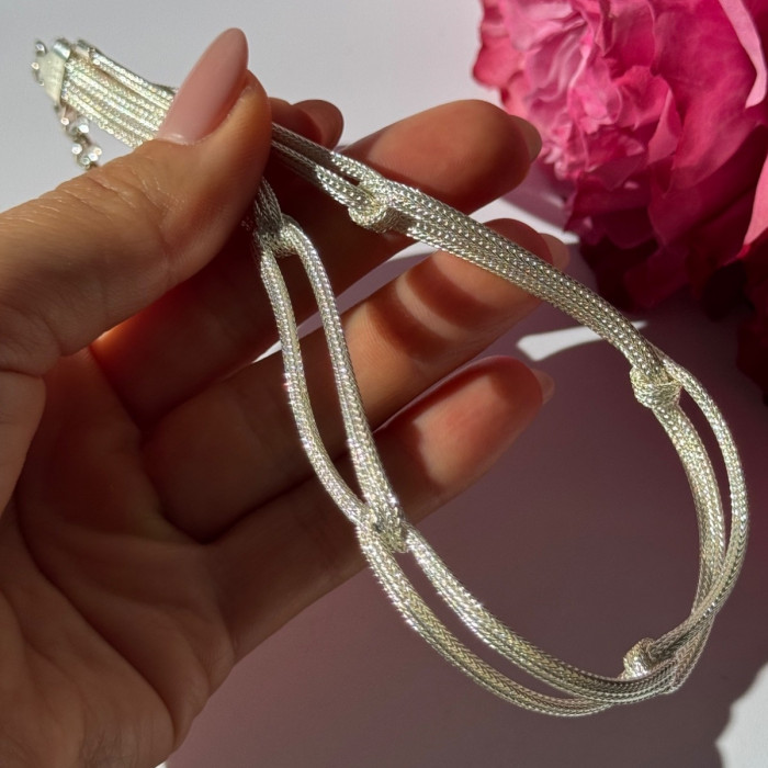 Italy Milor 925 Sterling Silver Necklace Length 13/17 Inch
