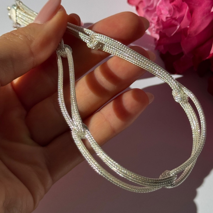 Italy Milor 925 Sterling Silver Necklace Length 13/17 Inch