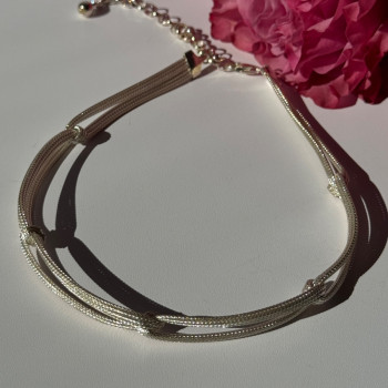 Italy Milor 925 Sterling Silver Necklace Length 13/17 Inch