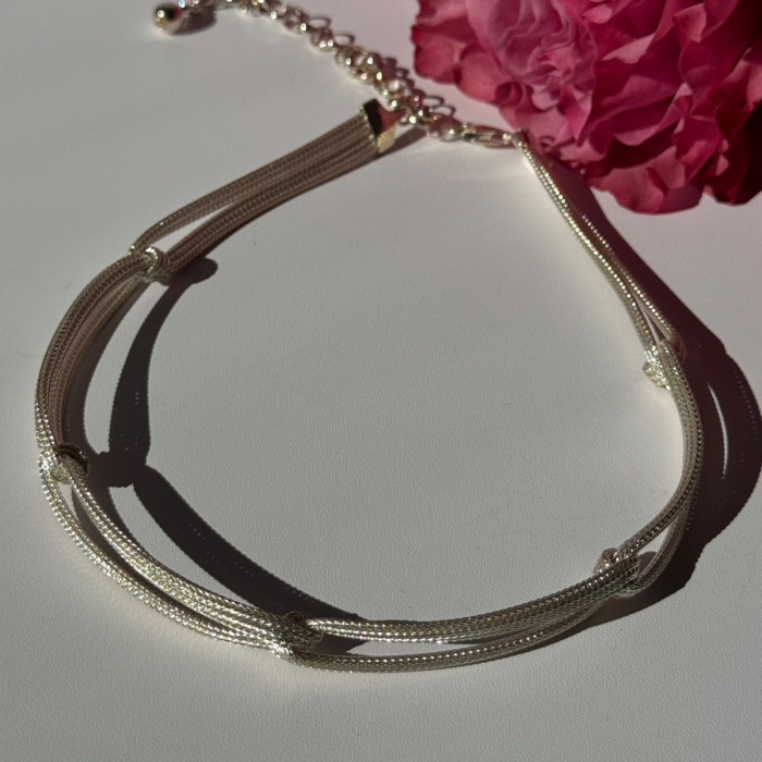 Italy Milor 925 Sterling Silver Necklace Length 13/17 Inch