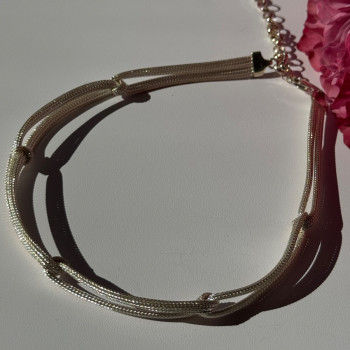 Italy Milor 925 Sterling Silver Necklace Length 13/17 Inch
