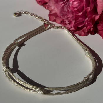 Italy Milor 925 Sterling Silver Necklace Length 13/17 Inch