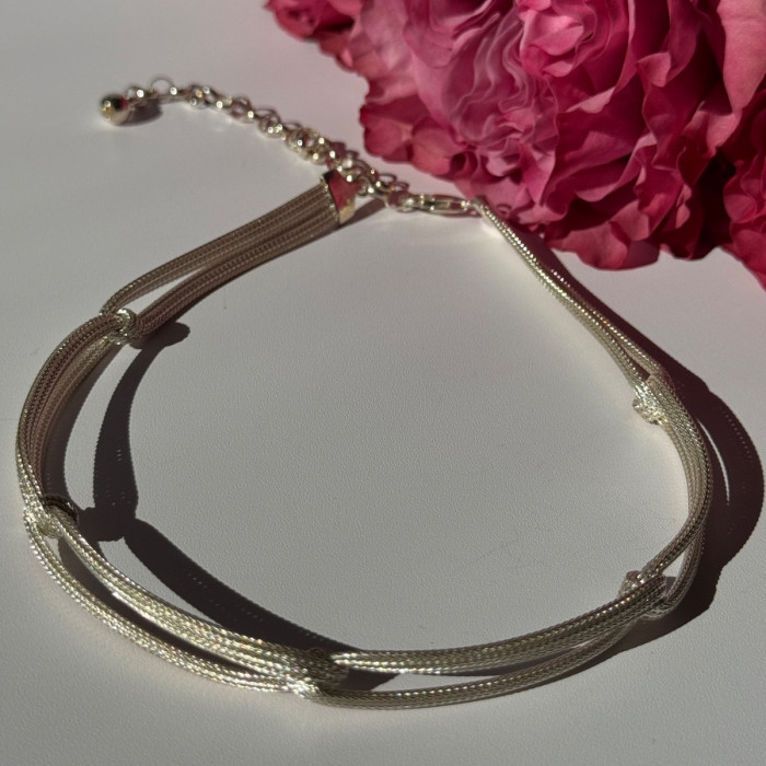 Italy Milor 925 Sterling Silver Necklace Length 13/17 Inch