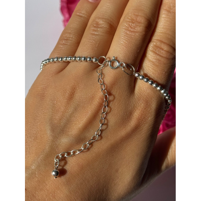 925 Sterling Silver Multi Color Agate Necklace Length 15/18 inch