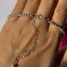 925 Sterling Silver Multi Color Agate Necklace Length 15/18 Inch