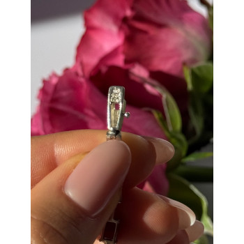 925 Sterling Silver Multi Color Gemstones Bracelet 7.5 inch