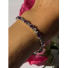 925 Sterling Silver Amethyst Bracelet 7.5 inch