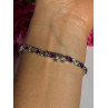 925 Sterling Silver Amethyst Bracelet 7.5 inch