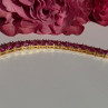 925 Sterling Silver Gold Plated Pink Topaz Bracelet 7 Inch