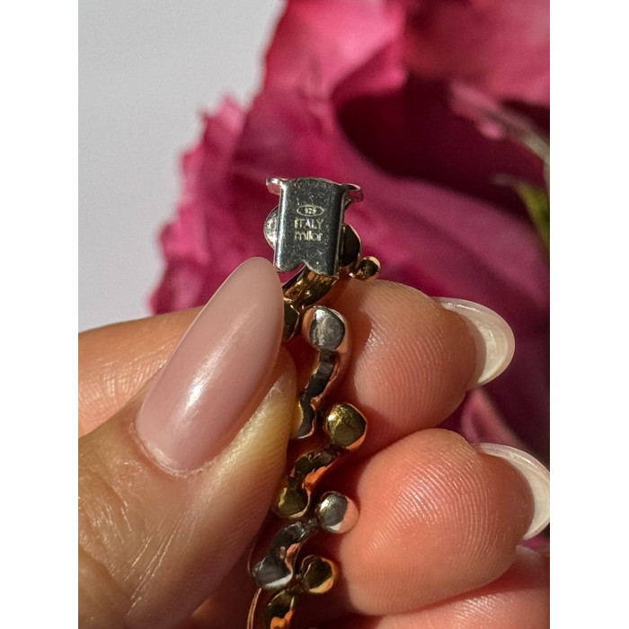 Italy Milor 925 Sterling Silver Gold Plated Bracelet 7 inch