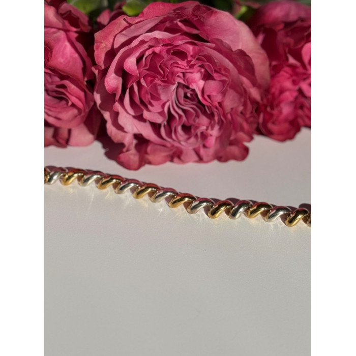 Italy Milor 925 Sterling Silver Gold Plated Bracelet 7 inch