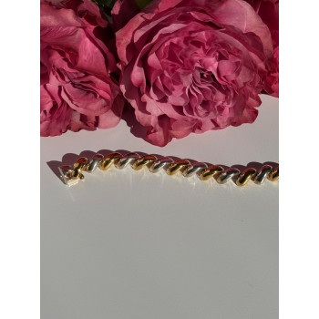 Italy Milor 925 Sterling Silver Gold Plated Bracelet 7 inch