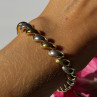 Italy Milor 925 Sterling Silver Gold Plated Bracelet 7 Inch