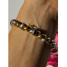 Italy Milor 925 Sterling Silver Gold Plated Bracelet 7 inch