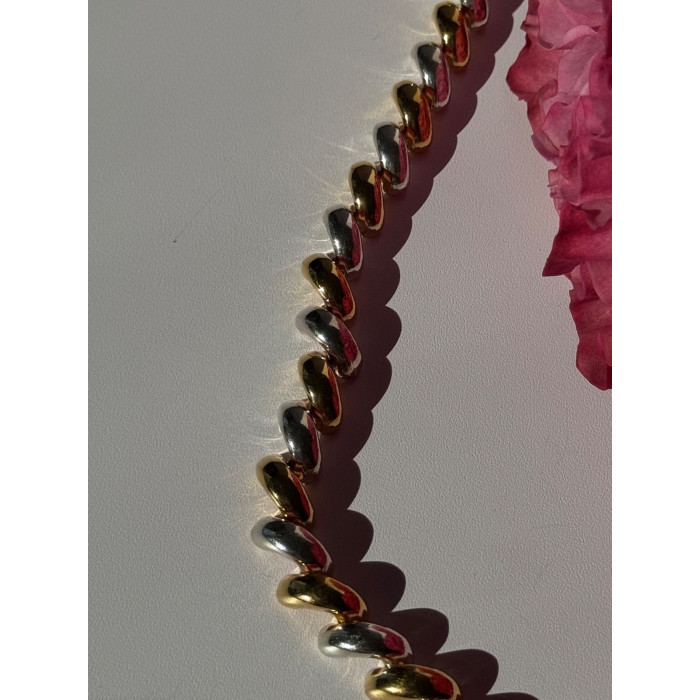 Italy Milor 925 Sterling Silver Gold Plated Bracelet 7 inch