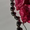 Vintage 925 Sterling Silver Onyx & Marcasite Bracelet 7 Inch