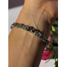925 Sterling Silver Blue Topaz Bracelet 7.5 inch