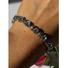 925 Sterling Silver Blue Topaz Bracelet 7.5 inch
