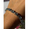 925 Sterling Silver Blue Topaz Bracelet 7.5 inch