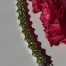 925 Sterling Silver Peridot Flower Bracelet 7.5 Inch