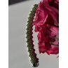 925 Sterling Silver Peridot Flower Bracelet 7.5 inch
