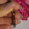925 Sterling Silver Garnet Bracelet 7 Inch