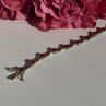 925 Sterling Silver Garnet Bracelet 7 Inch