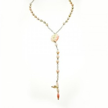 925 Sterling Silver Corals Necklace