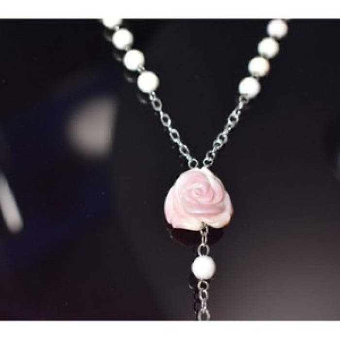 925 Sterling Silver Corals Necklace