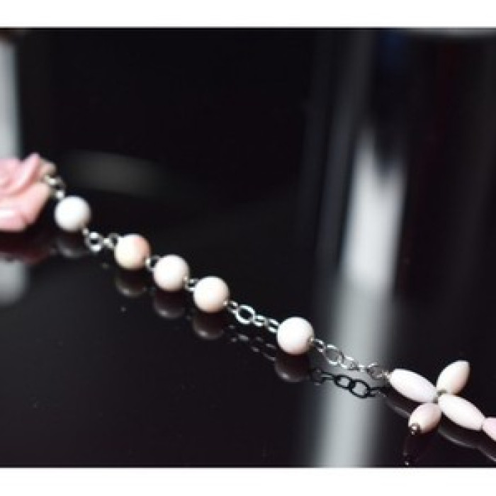 925 Sterling Silver Corals Necklace