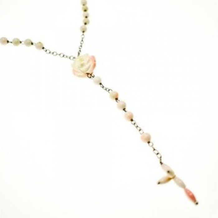 925 Sterling Silver Corals Necklace