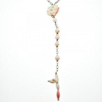 925 Sterling Silver Corals Necklace