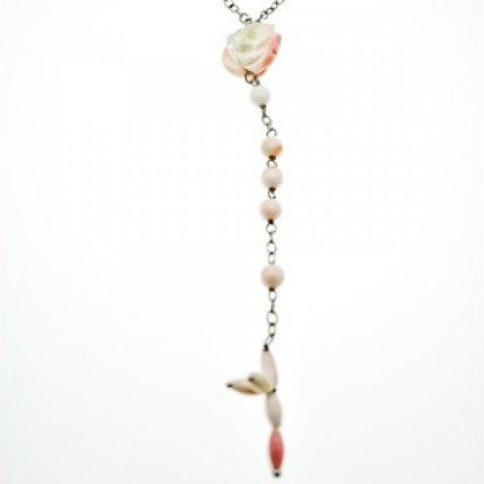 925 Sterling Silver Corals Necklace