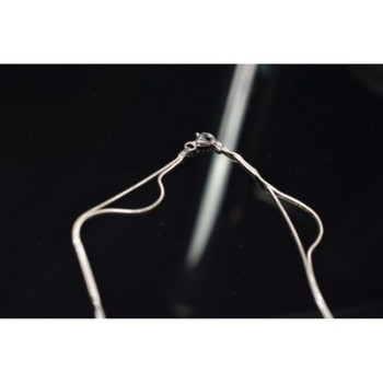 925 Sterling Silver Turquoise imitation Necklace from two chains  Italy