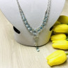 925 Sterling Silver Blue Jadeite Necklace