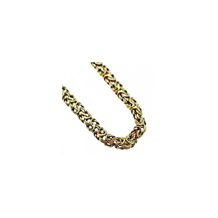 925 Sterling Silver Gold Plated Necklace Italy