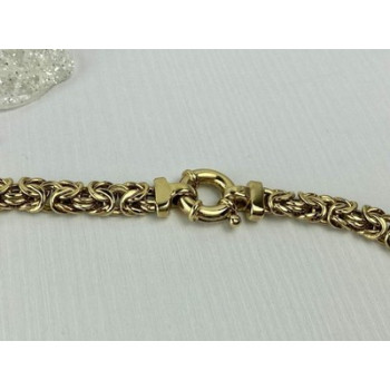 925 Sterling Silver Gold Plated Necklace Italy