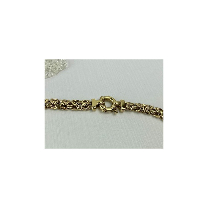 925 Sterling Silver Gold Plated Necklace Italy