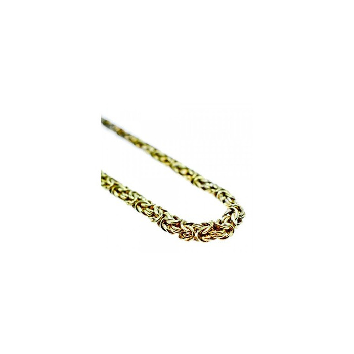 925 Sterling Silver Gold Plated Necklace Italy