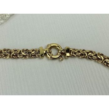 925 Sterling Silver Gold Plated Necklace Italy