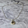 925 Sterling Silver Garnet Chain With Pendant Italy