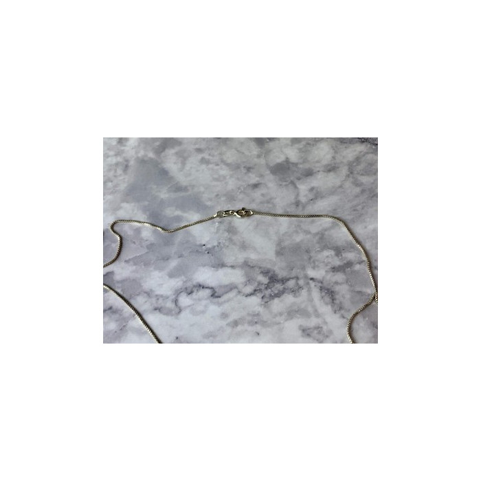 925 Sterling Silver Garnet Chain with Pendant Italy