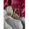 Italy 14K Yellow Gold Earrings Length 1.30 inch