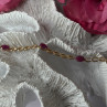 14K Yellow Gold Ruby Bracelet Length 7